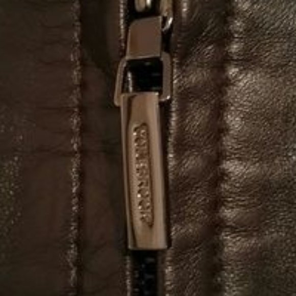 Colebrook Brown Super Soft Leather Lined Front Zip Jacket SZ M - Picture 3 of 6